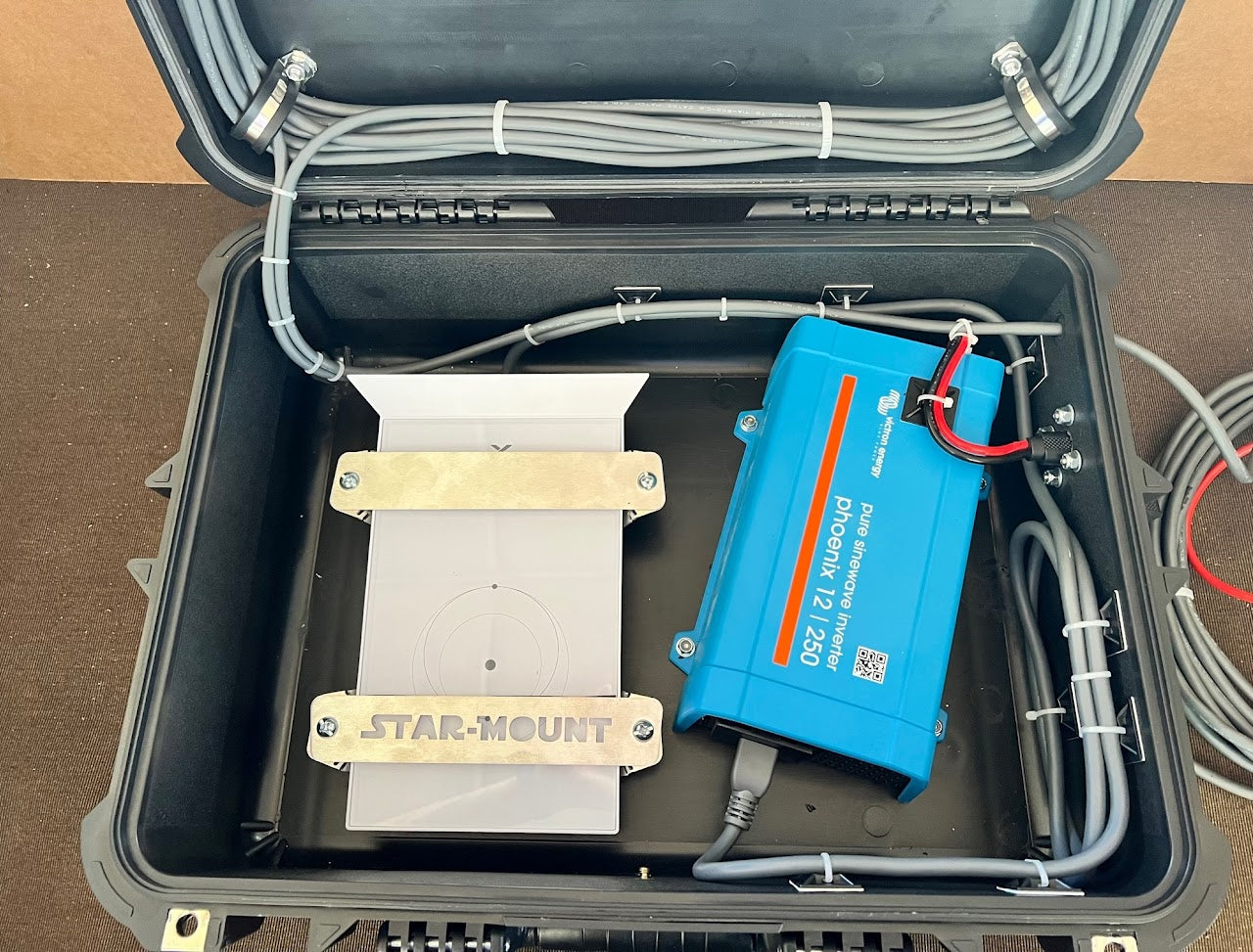 Portable Power Supply Box for Starlink with Modem Mount